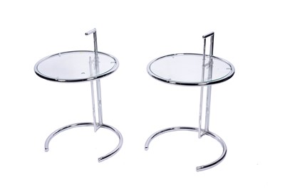 Lot 18 - After Eileen Gray: a pair of E1027 side tables
