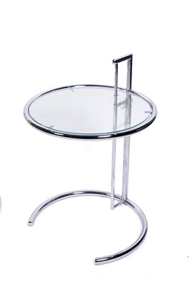 Lot 18 - After Eileen Gray: a pair of E1027 side tables