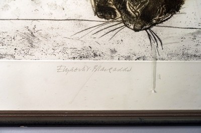 Lot 73 - Dame Elizabeth Blackadder - Two Cats | etching