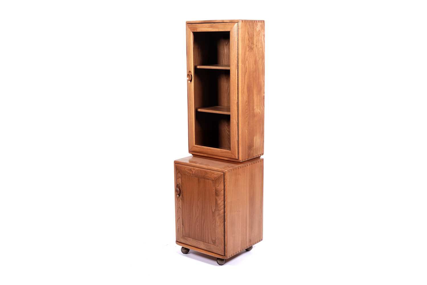 Lot 1 - Ercol: an elm ‘Windsor’ cabinet