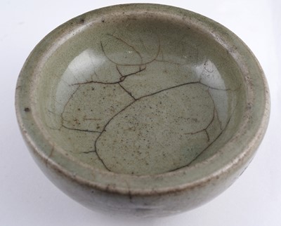 Lot 305 - A Celadon stand; and a bottle vase