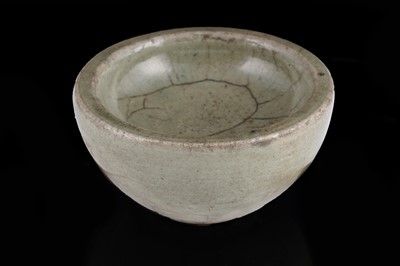 Lot 305 - A Celadon stand; and a bottle vase