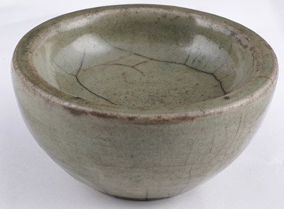 Lot 305 - A Celadon stand; and a bottle vase