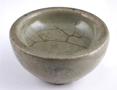 Lot 305 - A Celadon stand; and a bottle vase