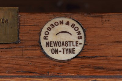 Lot 22 - Robson & Sons Newcastle upon Tyne: an early 20th Century carved oak bureau bookcase