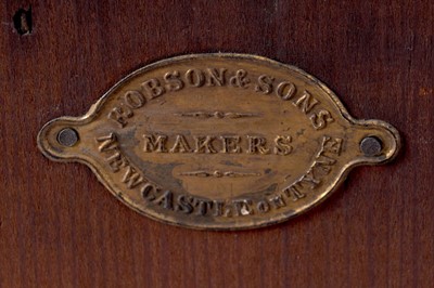 Lot 22 - Robson & Sons Newcastle upon Tyne: an early 20th Century carved oak bureau bookcase
