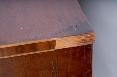 Lot 24 - A George III inlaid mahogany bowfront chest of drawers
