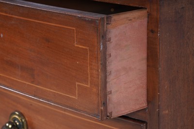Lot 24 - A George III inlaid mahogany bowfront chest of drawers