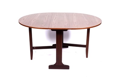 Lot 2 - G Plan: a ‘Fresco’ oval drop leaf dining table; and a hi-fi cabinet