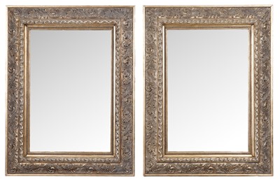 Lot 118 - A pair of retro wall mirrors