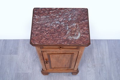 Lot 13 - An early 20th Century continental walnut pot cupboard