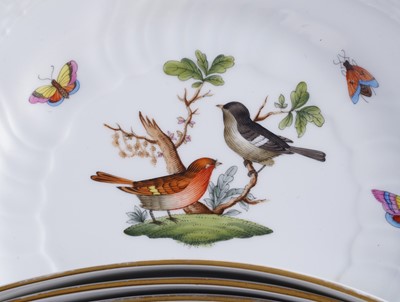 Lot 470 - An extensive Herend 'Rothschild Bird' pattern service