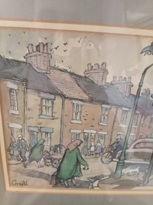 Lot 275 - Norman Cornish - Fish and Chip Shop | mixed media