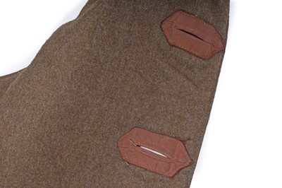 Lot 482 - A second World War era British military leather and wool lined jerkin