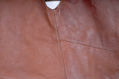 Lot 482 - A second World War era British military leather and wool lined jerkin