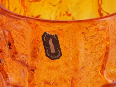 Lot 56 - A Whitefriars tangerine bark vase