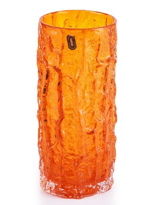 Lot 56 - A Whitefriars tangerine bark vase