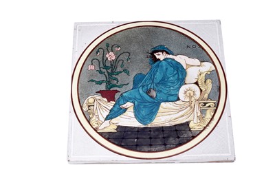 Lot 441 - Seven Maw & Co Walter Crane tiles