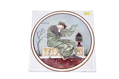 Lot 441 - Seven Maw & Co Walter Crane tiles
