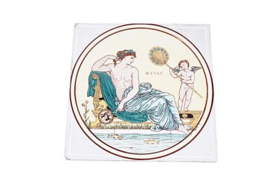 Lot 441 - Seven Maw & Co Walter Crane tiles