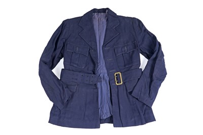 Lot 483 - A WAAF uniform; and a leather-bound canvas naval suitcase