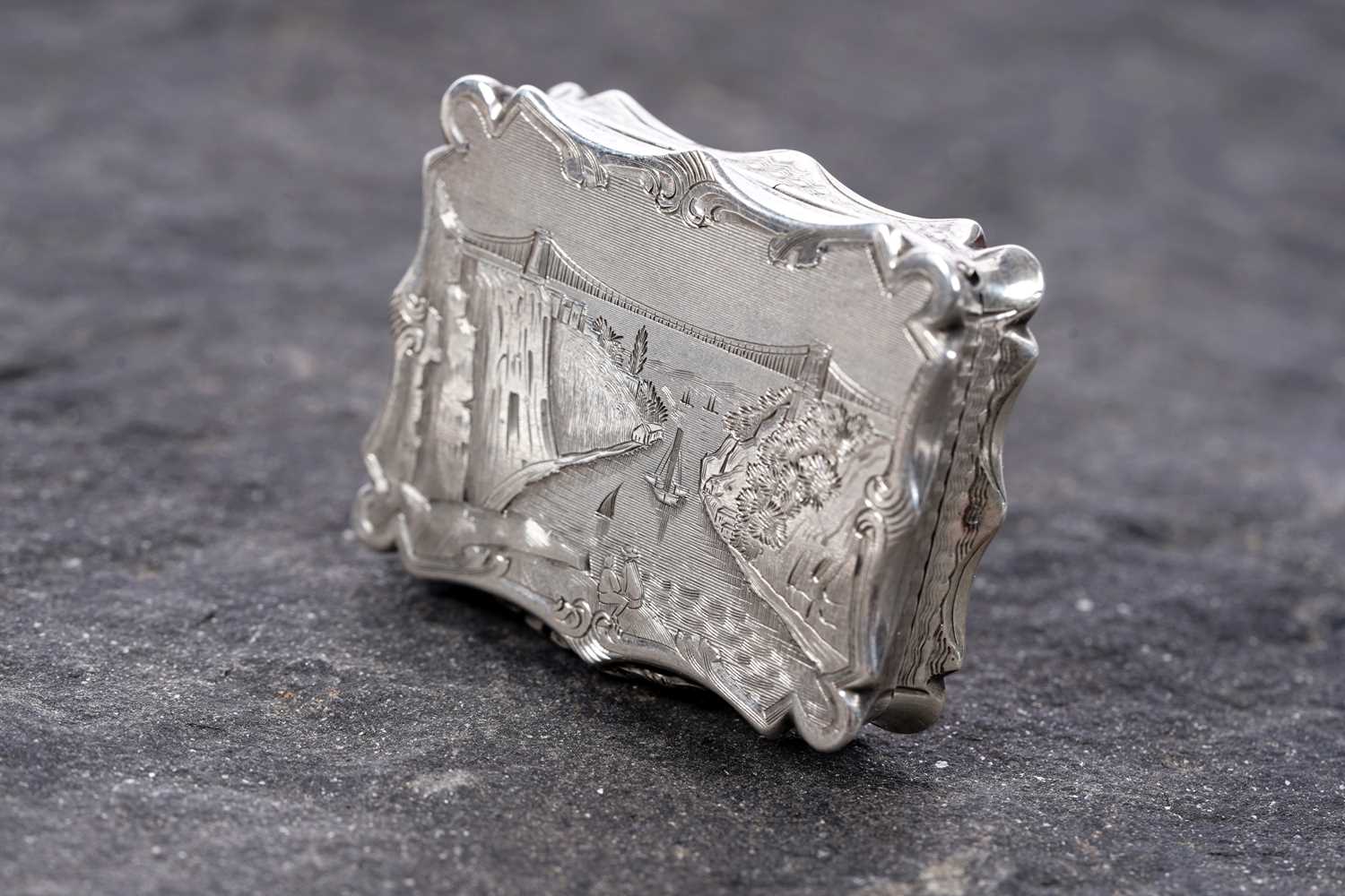 Lot 76 - A rare Victorian vinaigrette by Nathaniel Mills, Birmingham 1846