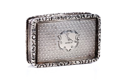 Lot 87 - A Victorian silver castletop vinaigrette by Nathaniel Mills, Birmingham 1844