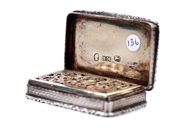 Lot 87 - A Victorian silver castletop vinaigrette by Nathaniel Mills, Birmingham 1844
