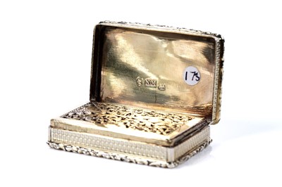 Lot 99 - A William IV silvergilt vinaigrette by Nathaniel Mills, Birmingham 1831