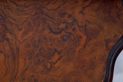 Lot 44 - A Victorian burr walnut and walnut tripod table