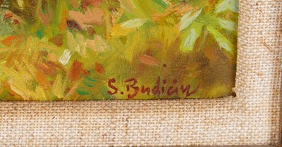 Lot 241 - Sergio Budicin - Two resting sheep | oil