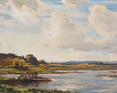 Lot 207 - Arthur Friedenson - Landscape by a river | oil