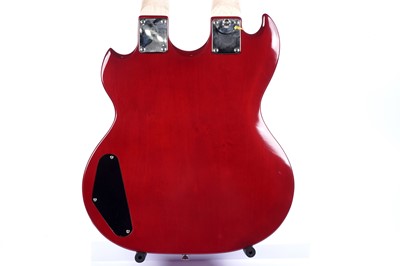 Lot 78 - A Blue rock twin-neck guitar