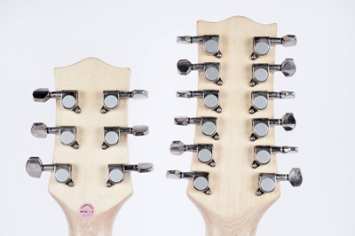 Lot 78 - A Blue rock twin-neck guitar