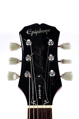 Lot 88 - A Gene Simmons, Suzi Quatro signed Epiphone Les Paul