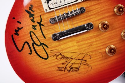 Lot 88 - A Gene Simmons, Suzi Quatro signed Epiphone Les Paul