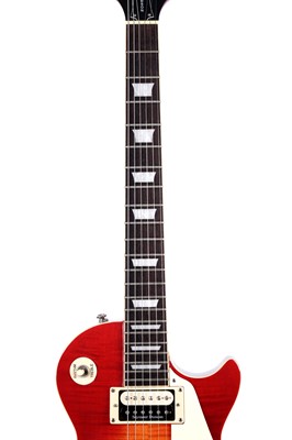Lot 88 - A Gene Simmons, Suzi Quatro signed Epiphone Les Paul
