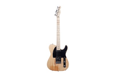Lot 155 - A pine T-style guitar