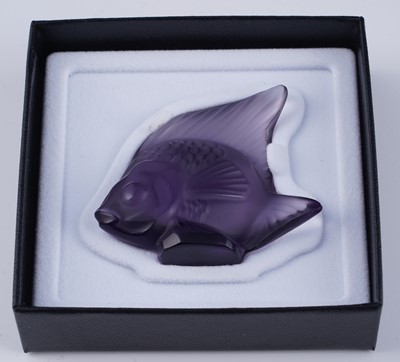 Lot 61 - Three Lalique 'Cachet Poisson'