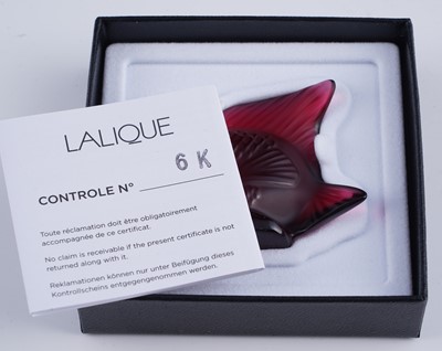Lot 61 - Three Lalique 'Cachet Poisson'