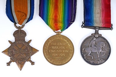Lot 490 - A World War I medal trio
