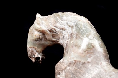 Lot 355 - A Chinese carved stone horse
