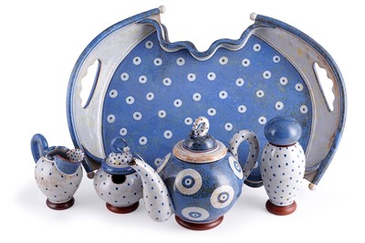 Lot 31 - A Morgen Hall tea set