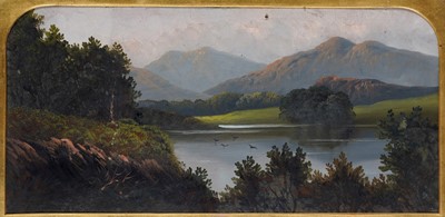 Lot 313 - Attributed to Sir John Leslie - Loch Awe and Loch Katrine | oils