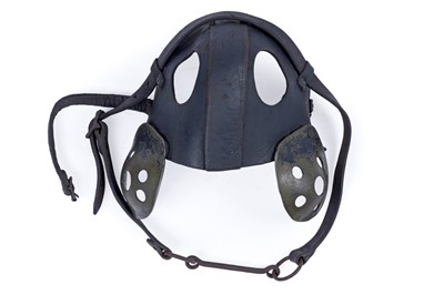 Lot 464 - Two leather pit pony masks