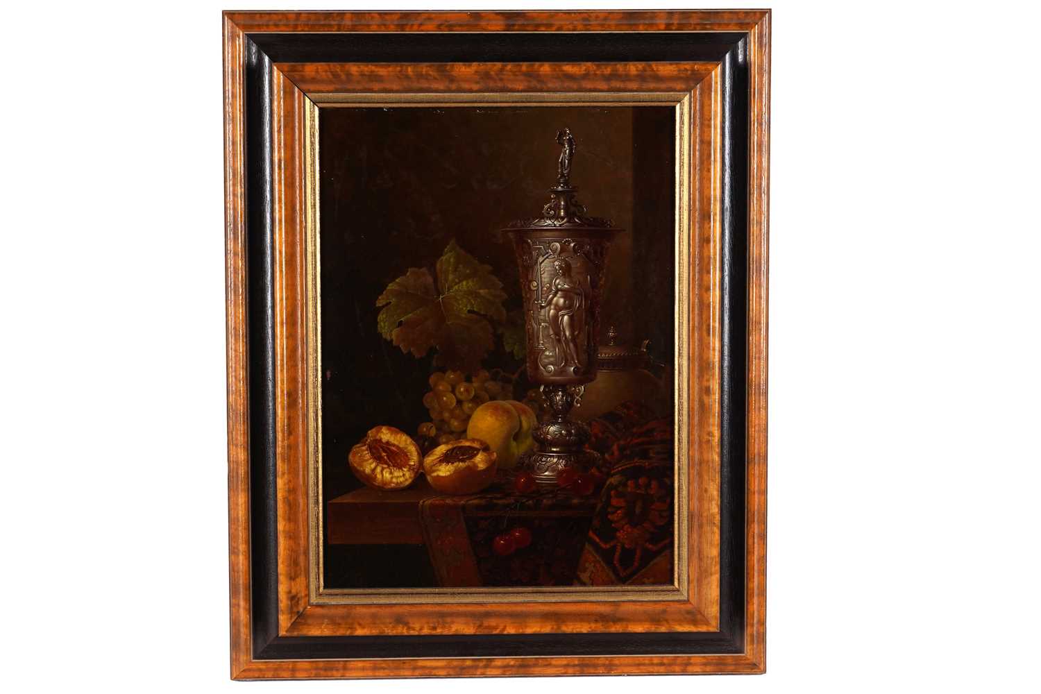 Lot 264 - Andreas Gyula Bubarnik - Still life with chalice and fruit | oil