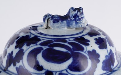 Lot 307 - A Chinese blue and white baluster jar and cover
