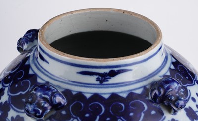 Lot 307 - A Chinese blue and white baluster jar and cover