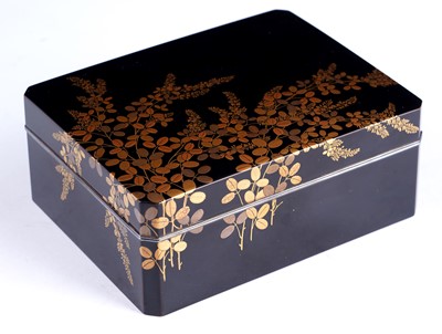 Lot 360 - Three small Japanese lacquer boxes