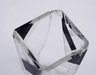 Lot 50 - An Art Deco decanter, glasses and tray